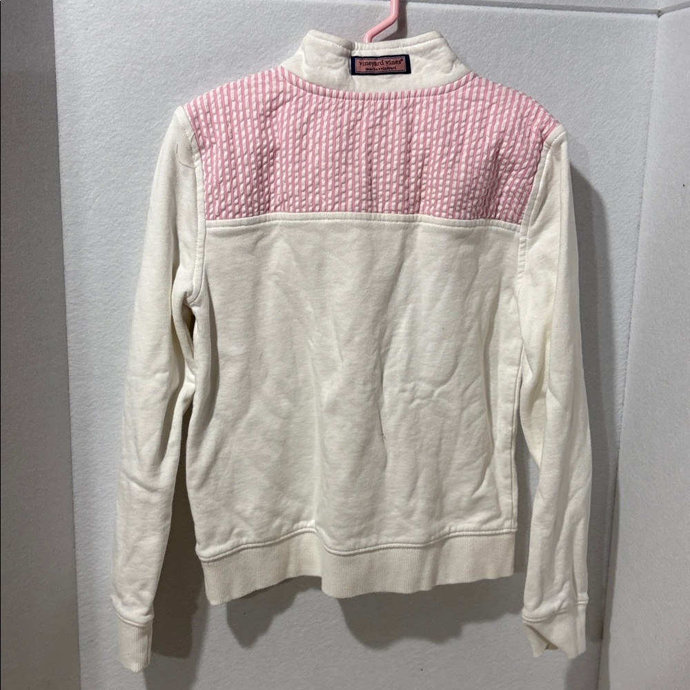 Vineyard Vines Girls’ 100% Cotton The Shep Shirt Quarter Zip Pullover - Picture 8 of 9